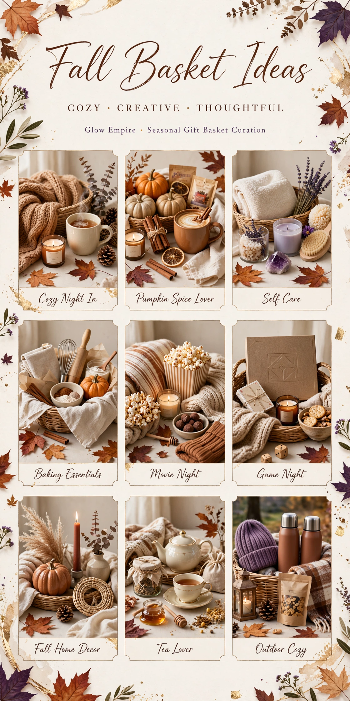 Glow Empire Fall Gift Basket Guide